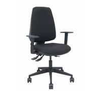 Silla elche asincro bali negro brazos 1d base piramidal ruedas de nail
