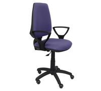 Silla elche cp bali azul claro brazos fijos ruedas de parqué