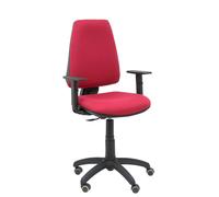 PIQUERAS Y CRESPO Silla Elche CP Bali Granate con Brazos Regulables