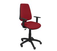 Silla Elche CP bali granate brazos regulables ruedas de parquet