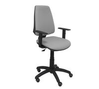 Silla Elche CP bali gris claro brazos regulables ruedas de parquet