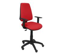 Silla Elche CP bali rojo brazos regulables ruedas de parquet
