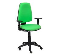 Silla Elche CP bali verde pistacho brazos regulables ruedas de parquet