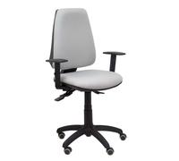 Silla Elche S bali gris claro brazos regulables ruedas de parquet