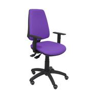 Silla Elche S bali lila brazos regulables ruedas de parquet