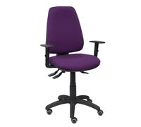 Silla Elche S bali morado brazos regulables ruedas de parquet