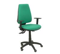 Silla Elche S bali verde brazos regulables ruedas de parquet