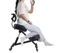 Silla ergonómica con Respaldo | Altura Regulable 57 - 67 cm & Acolchado de Malla Transpirable | 4 Patas y Asiento Estable 100 kg Taburete para Oficina, Dibujo y cosméticos