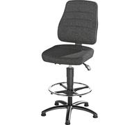 Silla giratoria de trabajo eurokraft pro, tapizado de tela