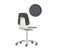 Silla giratoria de trabajo LABSIT bimos, cinco pies con ruedas