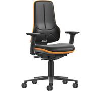 Silla giratoria de trabajo para cargas pesadas NEON XXL, ruedas bimos, mecanismo de sincronización