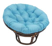 Silla gruesa impermeable para columpio de huevo, silla de ratán para interiores y exteriores, apto para mascotas, soporte Mtat 40 x 40 cm, color azul B
