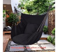 Silla hamaca portátil, silla colgante mecedora de exterior con correas. Silla de camping con capacidad de carga de 200 kg / 441 lbs. para picnics, senderismo, patios y terrazas. (Cojín no incluido)
