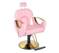 Silla hidráulica profesional para peinar el cabello con giro de 360 grados y altura ajustable para salón, peluquería, tatuajes y spa de belleza, C