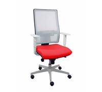 Silla horna sincro malla blanca bali rojo brazos blancos base blanca r