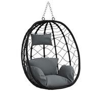 Silla Huevo Colgante Manual Antracita 91,5 X 54,5 X 107 Cm Vidaxl