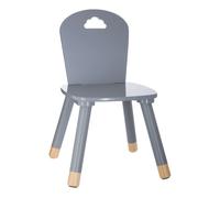 Atmosphera Silla infantil Douceur patas de madera color gris y roble claro 50 cm