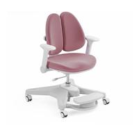 Silla infantil HOKO, con altura ajustable, para niños a partir de 6 años, con múltiples funciones de ajuste, reposapiés, respaldo con diseño de mariposa, ruedas, color rosa, marca ANKE