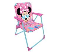 Silla Infantil Plegable con Brazos Licencia Oficial - Compacta y Ligera - Fácil de Limpiar - Ideal para Interior y Exterior - Soporta hasta 30 kg (Minnie 5690)