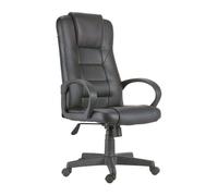 Silla de despacho Lawyer polipiel negro 118-126x64x64 cm Adec Black