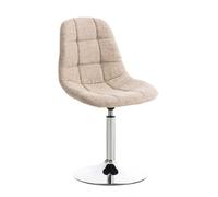 Silla lounge emil en tela crema 52x48x84 cm