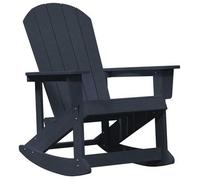 Silla Mecedora Adirondack Azul Marino 92 X 73,5 X 92 Cm Hdpe Vidaxl