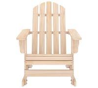 Silla mecedora Adirondack de vidaXL, fabricada en madera maciza de abeto