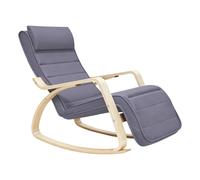 Silla Mecedora con Apoyabrazos Silla Mecedora con Reposapiés Ajustable