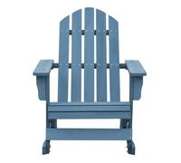 Silla mecedora de jardin adirondack madera maciza abeto azul