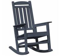 Silla Mecedora De Jardín Azul Marino 92 X 70 X 108cm Hdpe Vidaxl