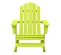 Silla mecedora de jardín - silla de exterior adirondack madera maciza abeto verde