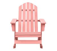 Silla mecedora de jardín - silla de exterior adirondack madera maciza de abeto rosa