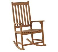 Silla Mecedora De Madera De Acacia Clara Retro Vintage Interior Exterior Bojano