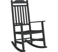Silla mecedora negra vidaXL, 84 x 65 x 114 cm, resina