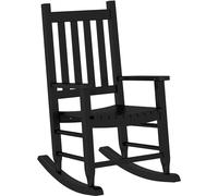Silla mecedora para niños de vidaXL, color , madera maciza de álamo
