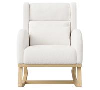 Silla mecedora - Sillón de confort - Sillón para zona de estar - Tapizado - Diseño ergonómico - Con reposalumbares