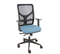 PIQUERAS Y CRESPO Silla de oficina Motilla Azul cielo/Negro con mecanismo Sincro/Traslack