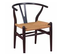 Silla nórdica en madera de haya de colores y cuerda ecológica - wish
