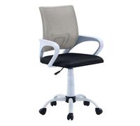 Silla oficina despacho giratoria trabajo estilo contemporáneo color negro y gris