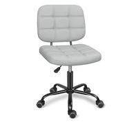 Silla Oficina Sin Brazos Ergonómica con Ruedas Giratoria 360° Ajustable
