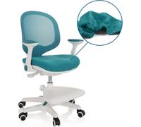 Silla para bebés OFFICE KID ERGO, tapizada en tela/malla, color azul