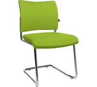 Silla para visitas, apilable Topstar, silla oscilante, respaldo acolchado, UE 2 unid.