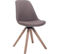 Silla para visitas tapizada - Silla para anfitriones - Asiento cómodo y diseño exclusivo. Color: Taupe | Color del tejido: Natural