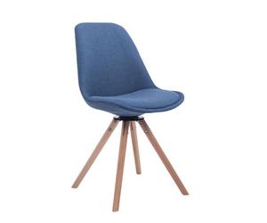 Silla para visitas troyes rund en tela azul 56x48x84 cm