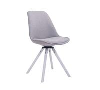 Silla para visitas troyes rund en tela gris 56x48x84 cm