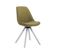 Silla para visitas troyes rund en tela verde 56x48x84 cm