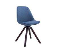 Silla para visitas troyes square en tela azul 56x48x84 cm