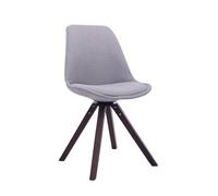 Silla para visitas troyes square en tela gris 56x48x84 cm