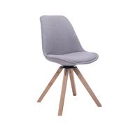 Silla para visitas troyes square en tela gris 56x48x84 cm