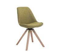 Silla para visitas troyes square en tela verde 56x48x84 cm
